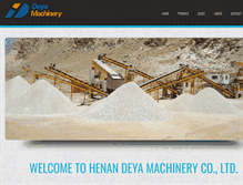 Tablet Screenshot of deyamachinery.com